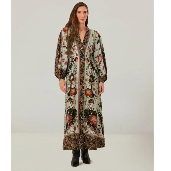FARM Rio Flowing Beauty Maxi Dress, Size XS, NWT 🇧🇷 - Picture 8 of 16
